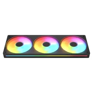 Fan Cougar Unity360-FB Single-Frame 360 ARGB PWM Forward, 120mm×3, 700–2500 RPM, FDB, 5.4 mmH2O, Black