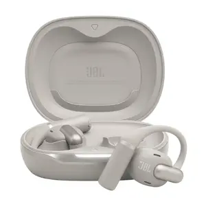 Austiņas JBL Sense Pro TWS ar auss āķi (ear-hook) zvaniem un mūzikai, 20–40000 Hz, USB‑C lādēšanas statīvs, pelēkas, 95,2 g