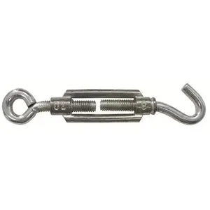 No name screw hook with eye 5×70 mm – screw eye and hook fastener, 5 mm diameter, 70 mm length