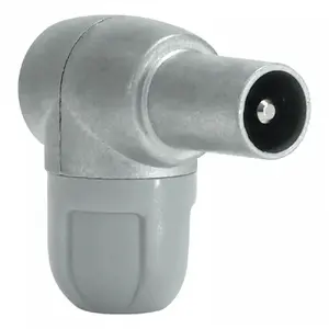 Wire connector Televes 4130 — IEC connector, grey body, stainless steel