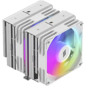 CPU cooler Silentware Titan RGB White, dual-tower air cooler, 265W TDP, 2×120mm PWM ARGB fans