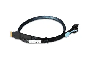 Cable for data storage devices icy dock MB403L-B SlimSAS 4i to MCIO 4i, PCIe 4.0 compatible, Black, 500 mm