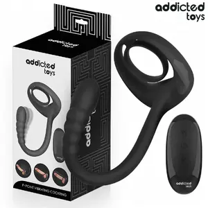 Vibrating cock ring with remote control by addicted toys, model D-244705