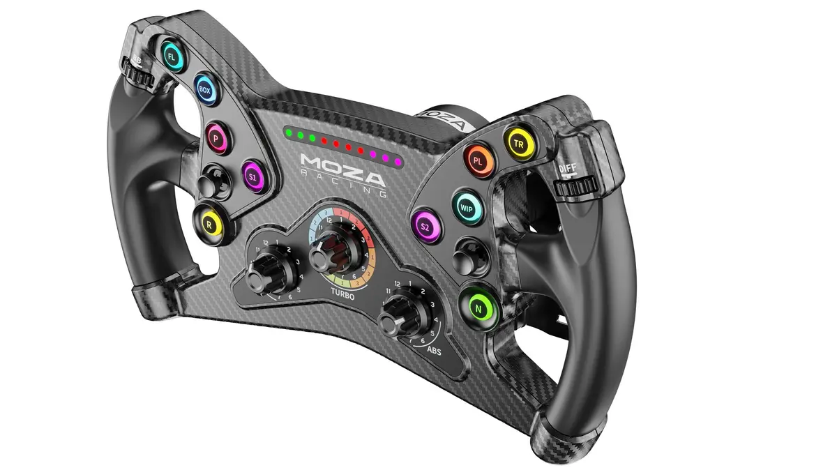 MOZA KS steering wheel — 300 mm, wired, aluminium Photo 9