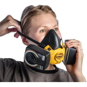 Half-face Respirator DeWalt DXIR1HMLA2P3 with A2P3 Filters, Size L