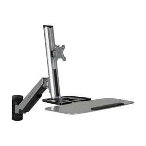 Sienā montējama darba stacija Tripp Lite WWSS1332W vienam displejam, līdz 32" (81,3 cm), maksimālā slodze 8 kg, 360° griešanās, 180° pagriešanās