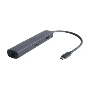 Docking hub Eaton U442-DOCK40-6 — USB Type-C host, HDMI, Gigabit RJ-45, 2× USB 3.2 Gen 2 Type-A, USB 3.2 Gen 2 Type-C, grey