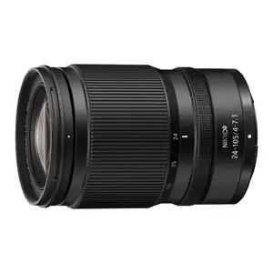 Tālummaiņas objektīvs NIKON NIKKOR Z 24-105mm f/4-7.1 priekš MILC, 12 elementi/10 grupas, Ø73.5 mm, garums 106.5 mm, 350 g