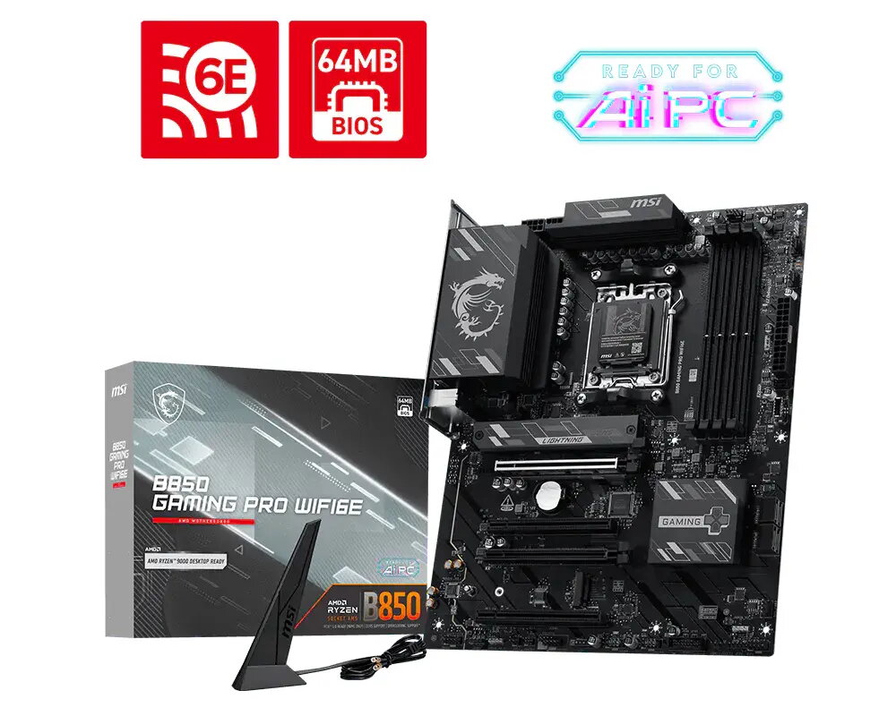 MSI B850 GAMING PRO WIFI6E ATX