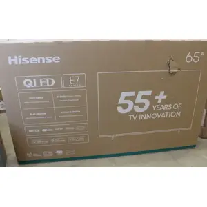 Hisense 65E7Q PRO 65 Inch 4K Ultra HD QLED Smart TV Black 3840 x 2160 Pixels Wi-Fi