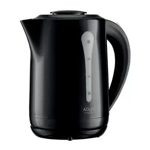 Electric kettle Adler AD 1244 — 1850 W, 2.5 L, plastic, 360° base, black