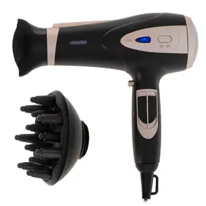 Фен Mesko MS 2287 — 2200 Вт, 2 скорости, 3 температурных режима, диффузор, холодный обдув, черно-шампань