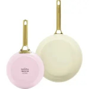 Frying pan set GreenPan CC008482-001 — aluminium, 20 cm & 26 cm, green/pink