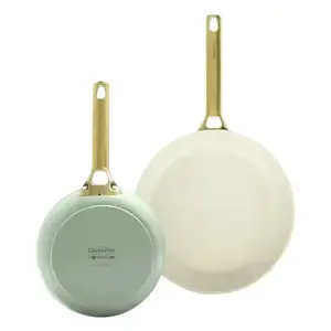 Frying pan set GreenPan Padova Reserve — aluminium, 20 cm & 26 cm, green/yellow (2 pcs)