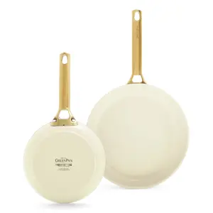 Frying pan set GreenPan Padova Reserve — aluminium, cream, Ø20 cm & Ø26 cm, 2 pcs