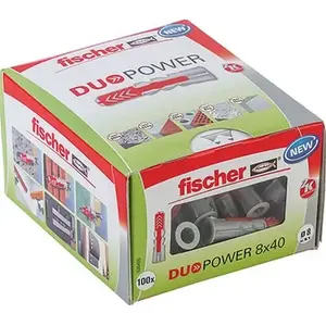 Wall plug Coros DUOPOWER 8x40, box of 100 pieces