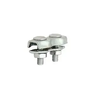 Wire rope saddle clamp double galvanized 5 mm — No name