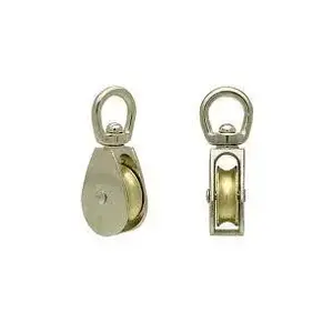 Single-line pulley block nickel-plated 3/4" No name BL3/4 POJ