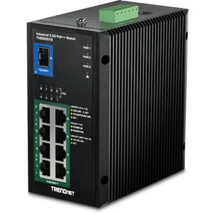 Nenodrošināms 2.5G Ethernet PoE slēdzis TRENDnet TI-BG5091B — 8x 2.5G RJ-45, 60 Gbit/s, 24–57 V, sienas stiprinājums