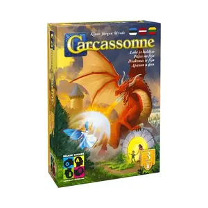 Paplašinājums galda spēlei Brain Games Carcassonne: Pūķis un Feja (2025)