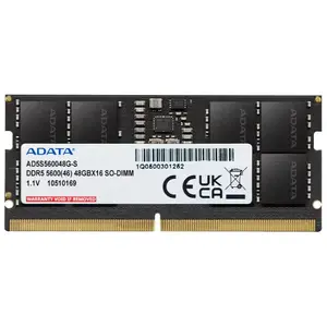 Laptop memory module ADATA AD5S560048G-S 48 GB DDR5 5600 MT/s 262-pin SO-DIMM CAS46 1.1V Black