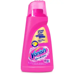 Stain remover gel Reckitt Benckiser Żel Oxi Action Pink 1 L – oxygen-based gel for pre-treating and washing stains