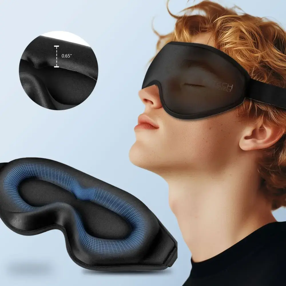 Tech-Protect Eyeshade miega maska — matēta melna Photo 3