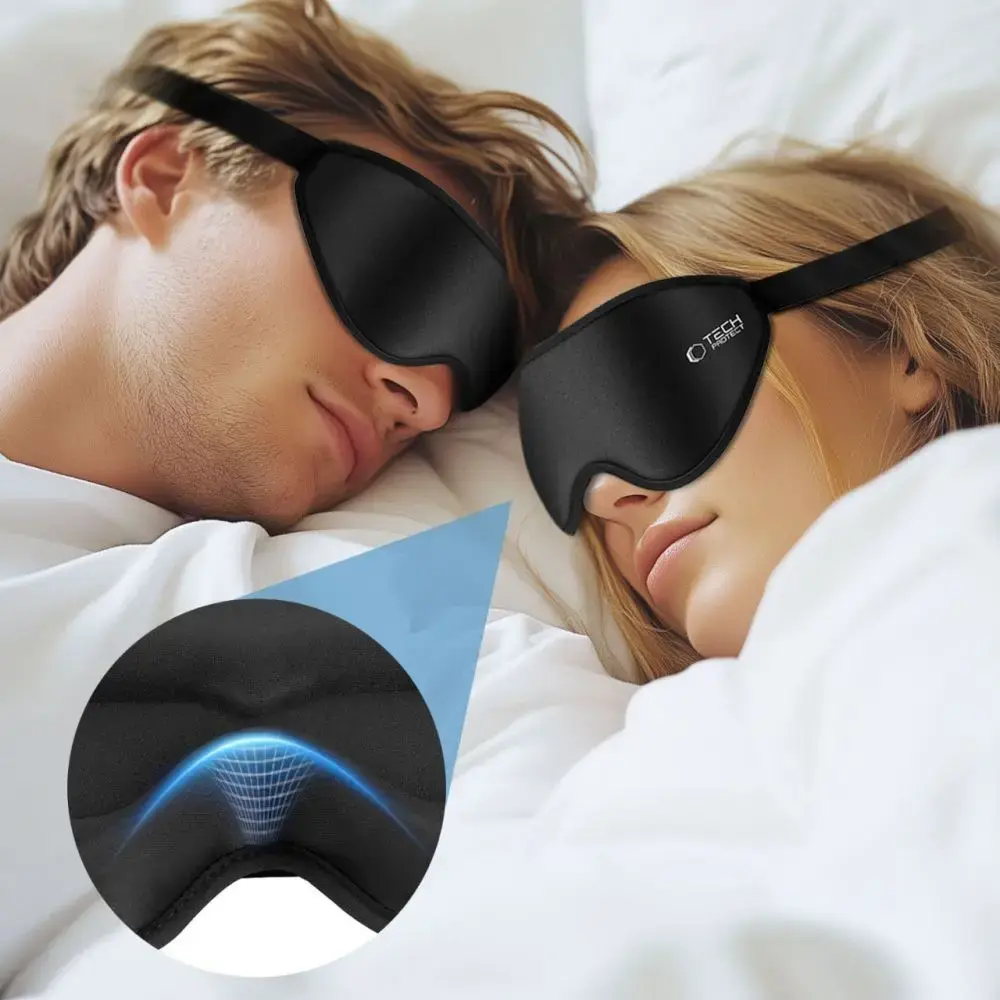Tech-Protect Eyeshade miega maska — matēta melna Photo 5