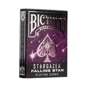 Playing cards Bicycle Stargazer Falling Star — 56 pcs, blue, cardboard, 65 × 92 mm, 100 g