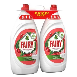 Trauku mazgāšanas līdzekļu komplekts FAIRY Pomegranate 2 × 1350 ml
