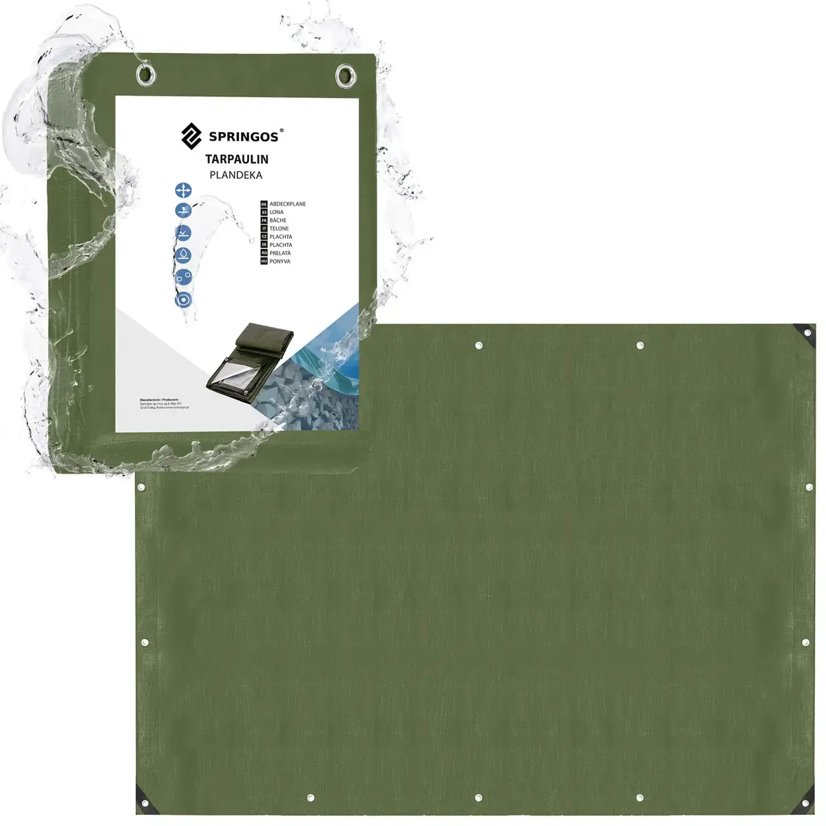Tarpaulin 4x5 m Springos GA2182 Photo 3