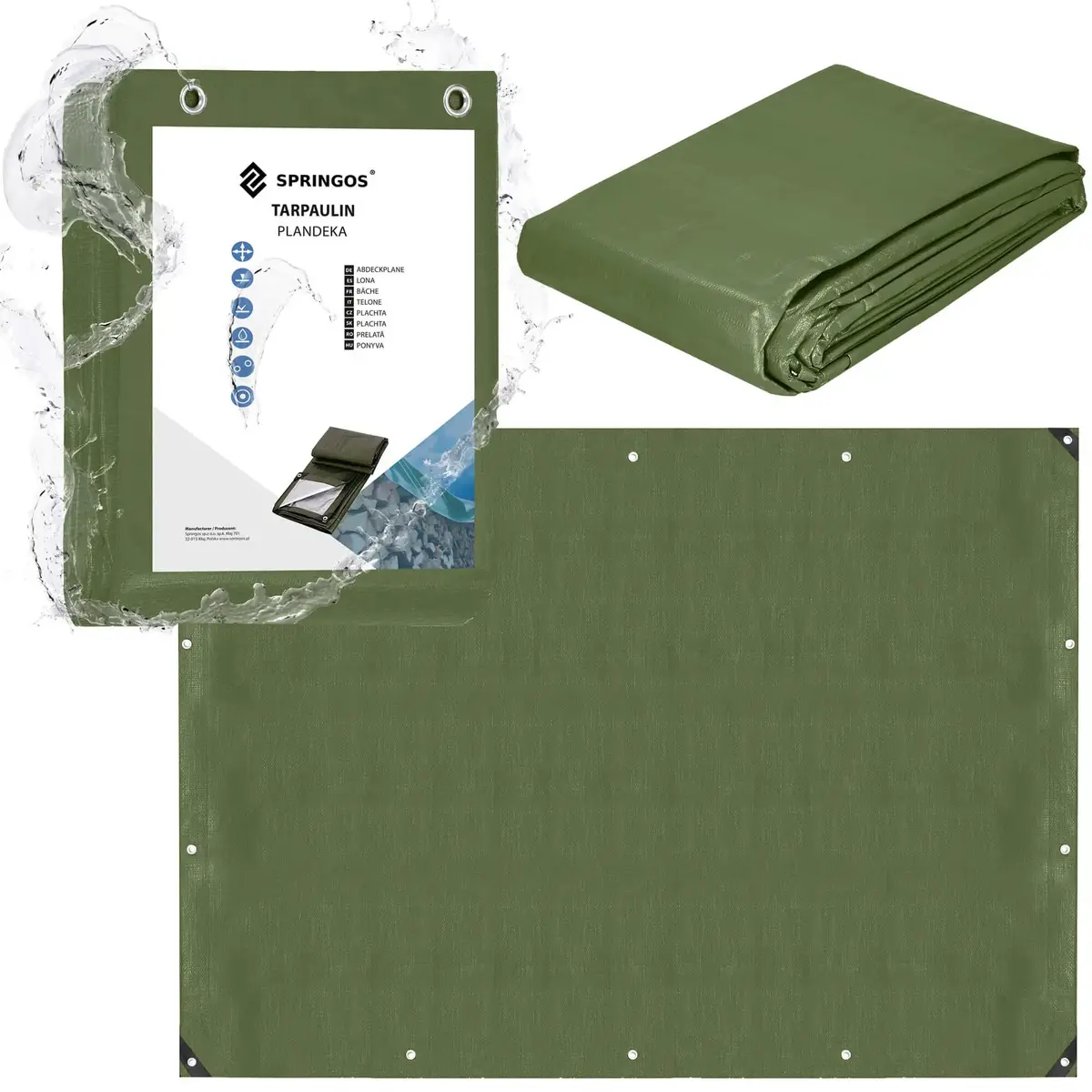 Tarpaulin 4x5 m Springos GA2182 Photo 4