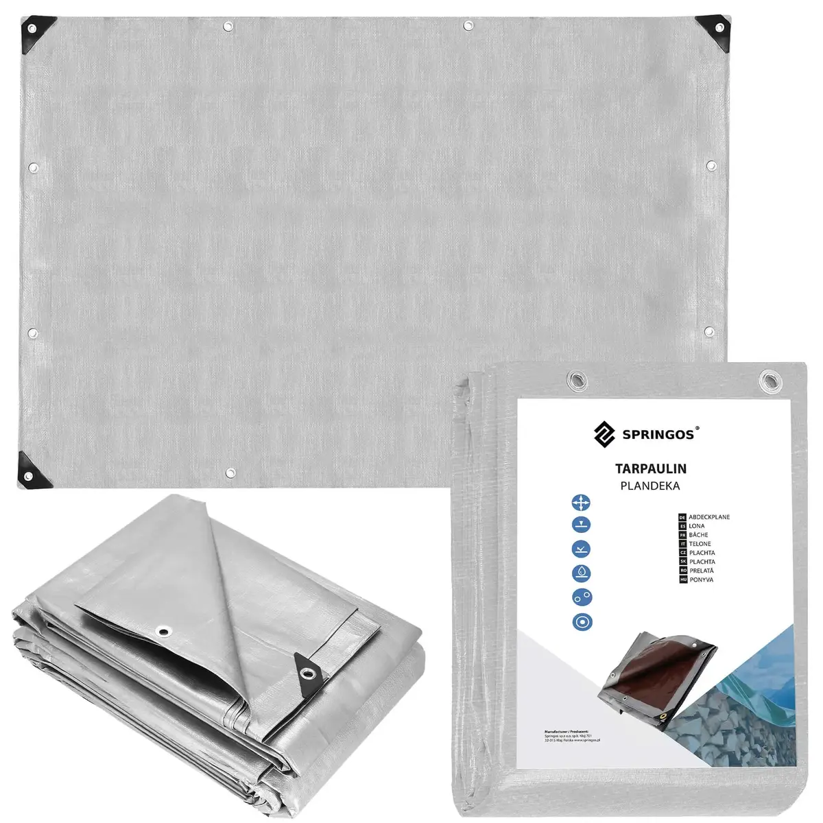 Garden tarpaulin Springos GA2183 6×4 m Photo 2