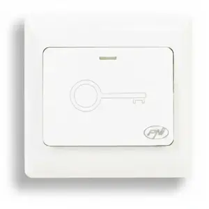 Built-in access switch PNI PB101, NO/COM output contact, max 36V 3A, white