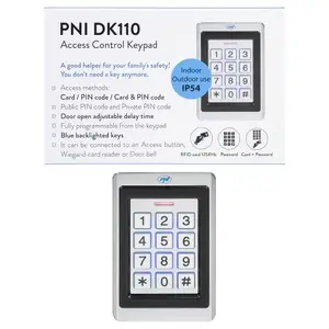Access control keypad PNI DK110 for indoor and outdoor use, IP54 rated