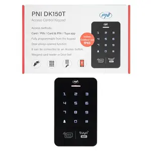 Access control keypad PNI DK150T with Wi‑Fi, PIN unlock, RFID card and Tuya Smart app support