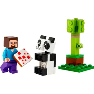 Конструктор LEGO Steve and Baby Panda (30672) — фигурки для сборки из серии LEGO Minecraft