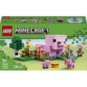 Конструктор LEGO Minecraft The Baby Pig House 21268 – набор с домиком и фигуркой детёныша свиньи
