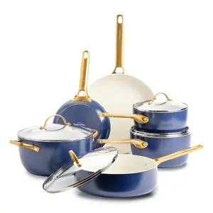 Cookware set GreenPan Padova Reserve 10 pcs — aluminium, blue, saucepans 2 L & 2.65 L, 18 cm