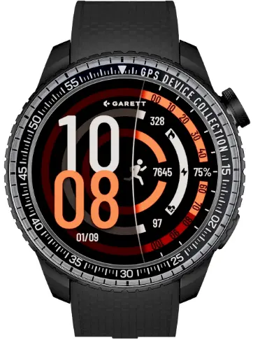 Viedpulkstenis Garett Compass GPS melns —
