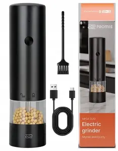 Sāls dzirnaviņas PROMIS MP34, keramikas nazis, regulējams malums, 180 mm, melna, USB