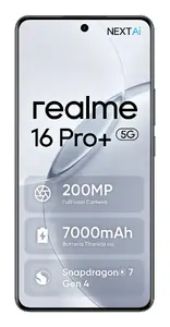 Смартфон REALME realme 16 Pro+ 6.8" 5G Snapdragon 7 Gen 4, 12 ГБ RAM, 512 ГБ, 200 МП, 7000 мА·ч, серый