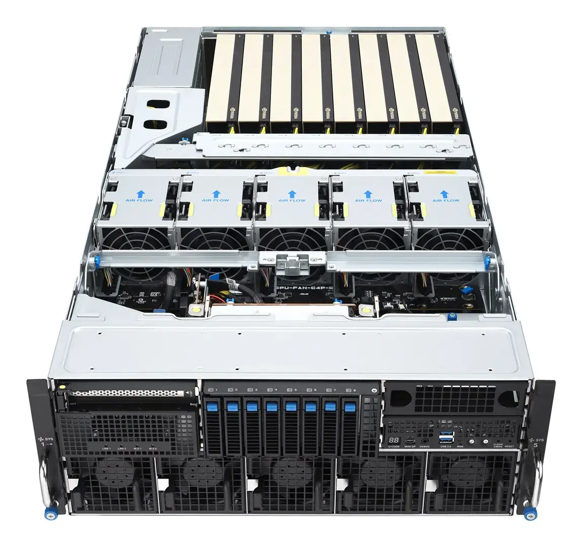 Asus ESC8000A-E13X 4U серверная платформа AMD EPYC 9005 Photo 9