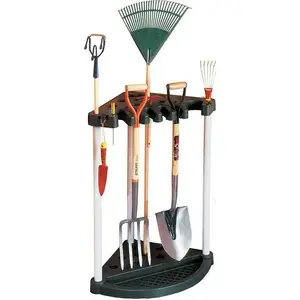 Garden tool rack Curver CORNER TOOL RACK - corner-mounted storage for long-handled tools