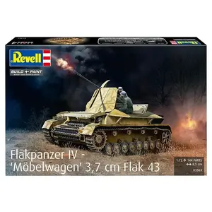 Пластиковая модель танка REVELL Flakpanzer IV 3,7 cm Flak 43 в масштабе 1:72
