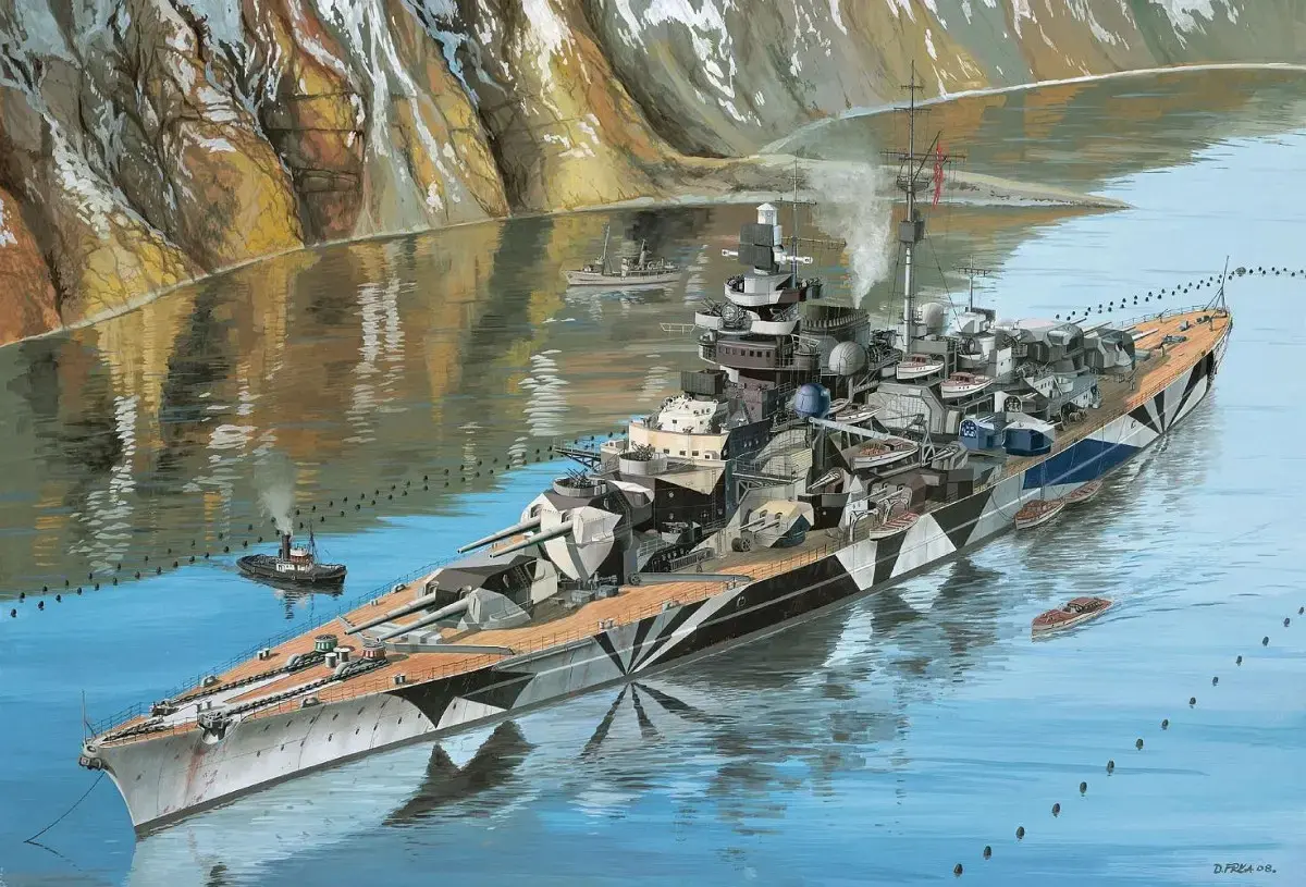 REVELL модель корабля Tirpitz 1:350 Photo 14