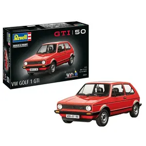 Plastic model car REVELL VW Golf1 GTI 50 years 1:24 scale