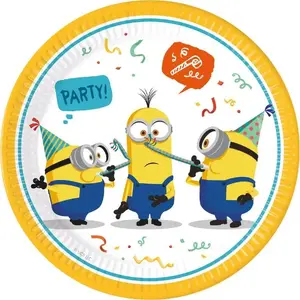 Paper plates GoDan Minions 23 cm, pack of 8