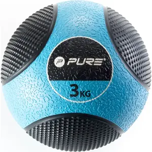 Medicine ball pure 3 kg black-blue model 02138