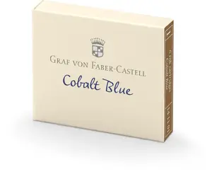 Pen refill pack Faber-Castell 141101 — blue ink, 6 pieces, for fountain pens